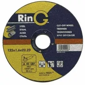 125 х 1.2 х 22.23. Отрезной круг (диск) для металла. RinG (Австрия).