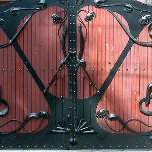 Ворота въездные металлические,  кованные,  ажурные,  ворота гаражные