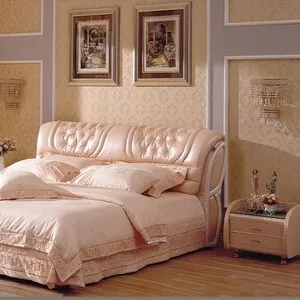 Итальянская кожаная кровать Джакомо