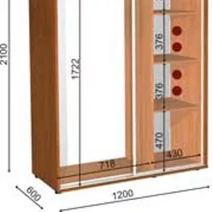 шкаф купе 120 60 210