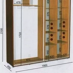 шкаф купе 190 45 210