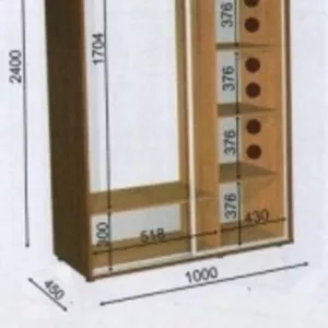 шкаф купе 100 45 240 