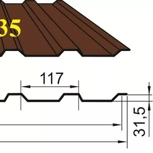 Профнастил кровельно-стеновой НС35