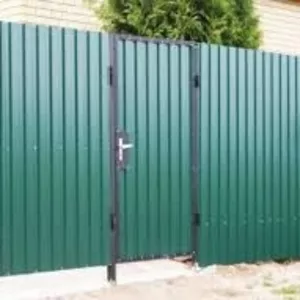 Забор+Калитка из профнастила