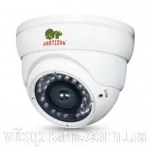 Купольная вариофокальная камера с ИК подсветкой Partizan CDM-VF37H-IR 
