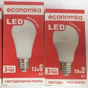 Светодиодная лампа А60 LED 7,  10,  12W Е27 Economka