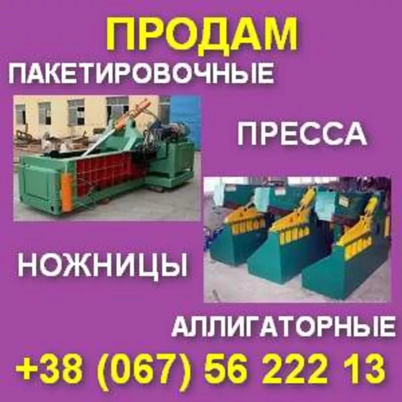 Купить,  продам пресса пакетировочные,  ножницы аллигаторные.