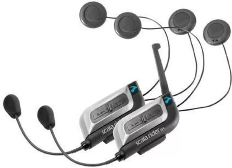 Набор беспроводных Bluetooth гарнитур Scala rider G4 Powerset 2