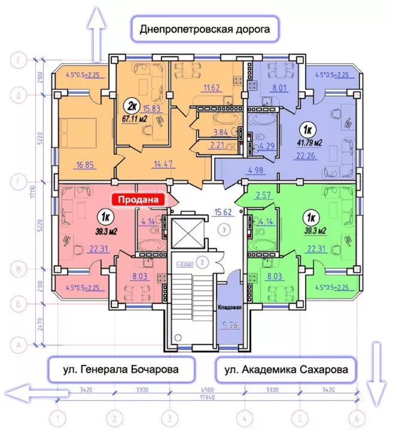 Бочарова/ Суворовский/ Первый платеж - 7777у.е 3