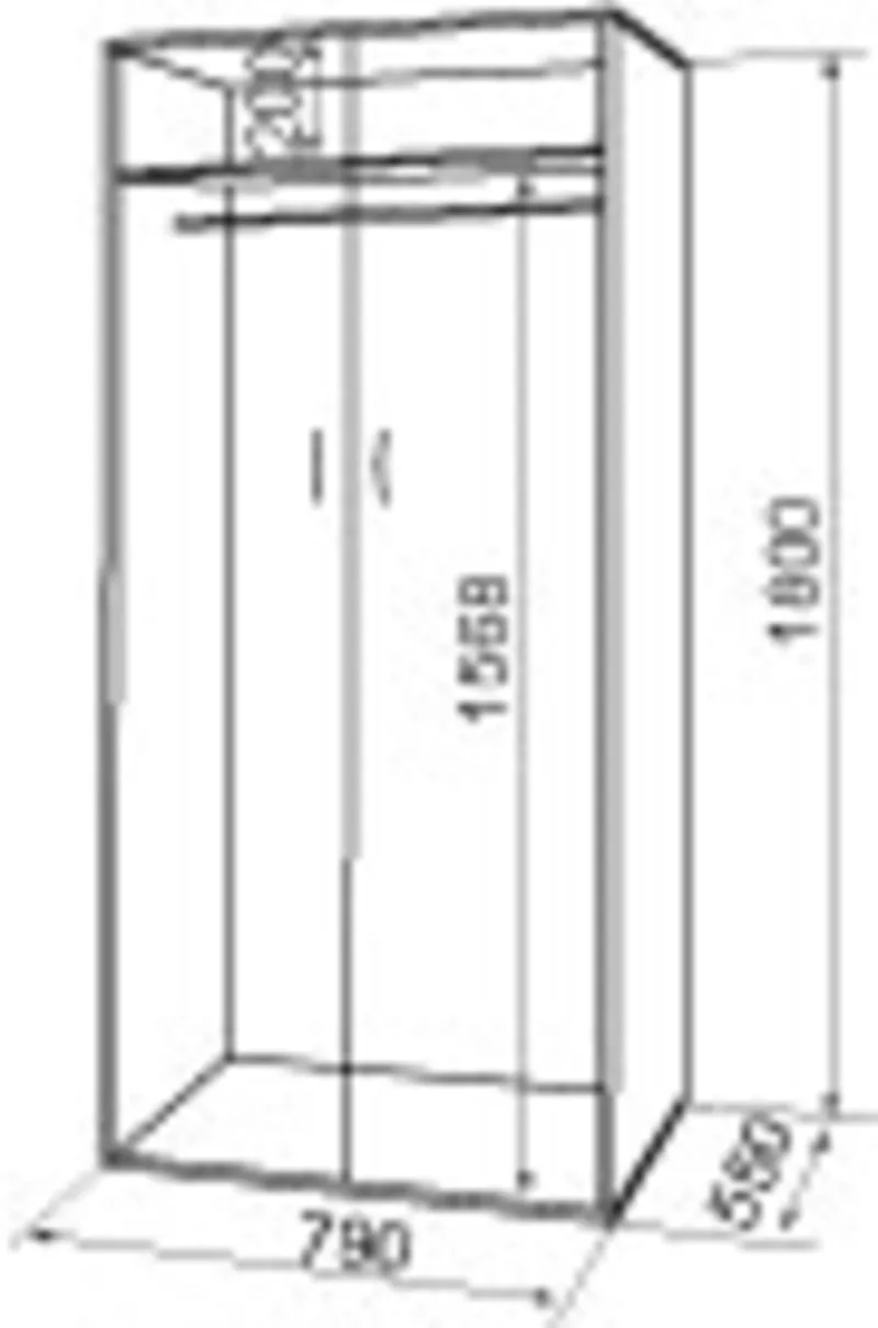 Шкаф платяной. Шкаф-2 (компанит) 2