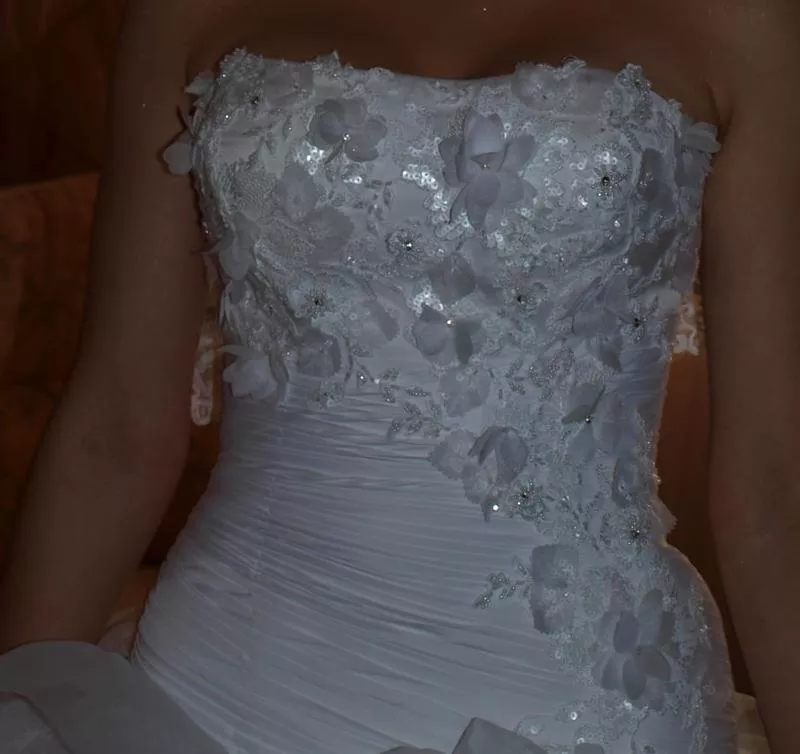свадебное платье 2012 - юбка в розах 4