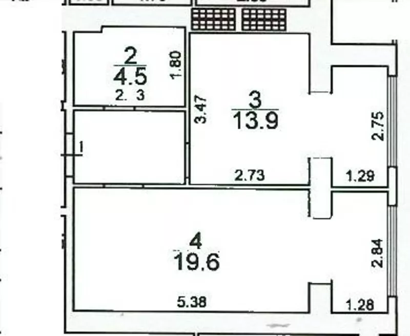 Однокомнатная квартира в кирпичном доме 4