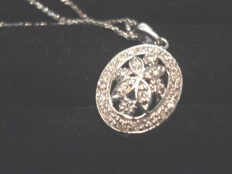 Антикварный кулон-медальон с бриллиантами