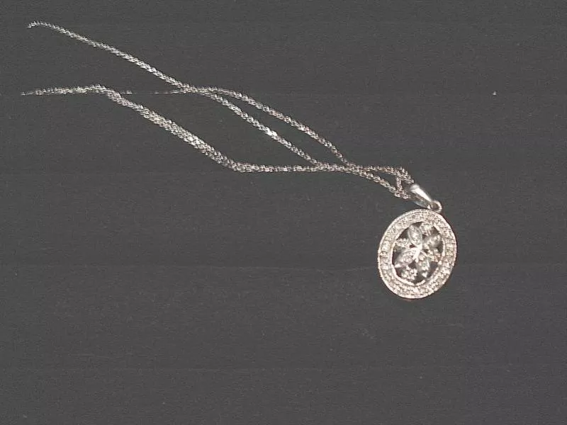 Антикварный кулон-медальон с бриллиантами 2