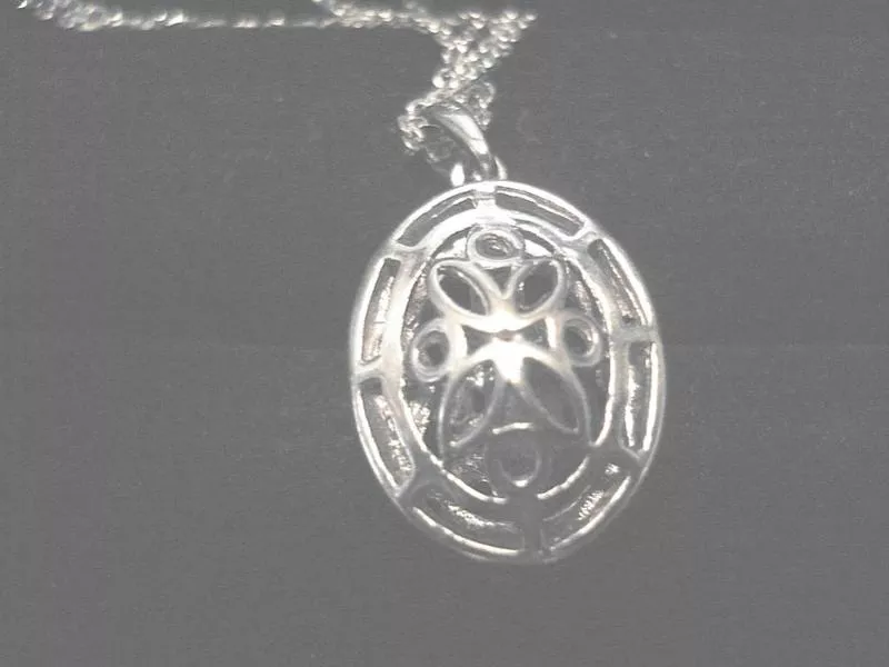Антикварный кулон-медальон с бриллиантами 3