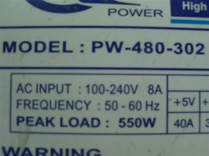 БП Power Watcher PW 480 - 32 550Wt 40A с панелью 3