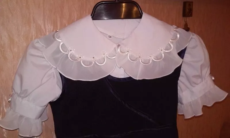 Продам бу школьный сарафан + блузка (Одесса)  2