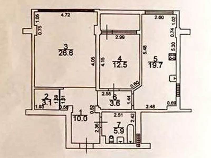 Двухкомнатная с ремонтом в новом доме на Педагогической 6