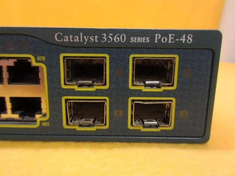 Cisco Catalyst WS-C3560-48PS-S свитч 48 PoE +4 FSP-Gig Коммутатор 3560 4