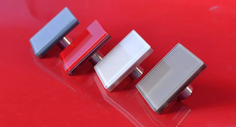 Стеклянные триплексованные ручки для фасадов из МДФ и алюминия 2