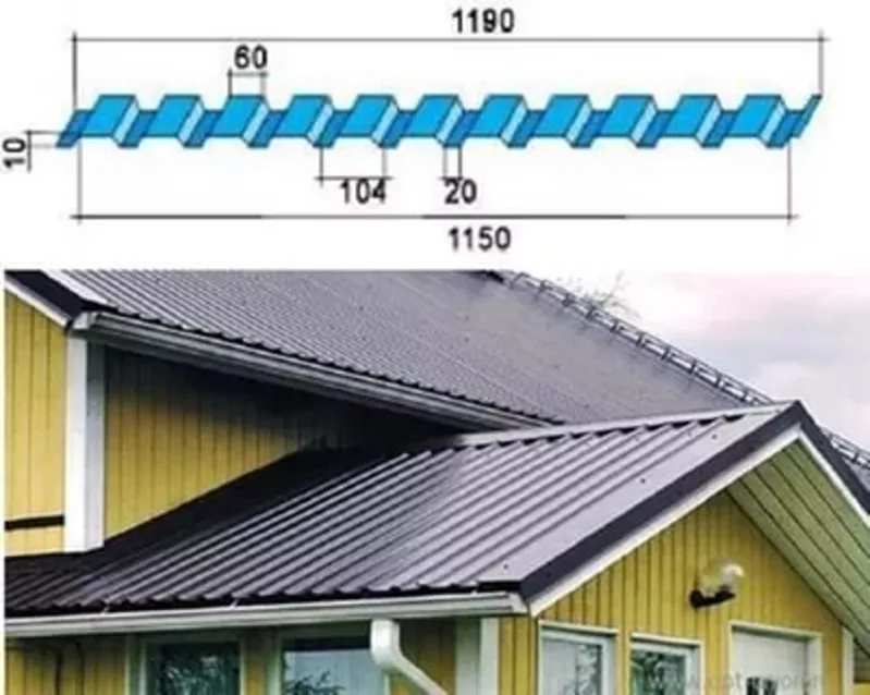 Кровельный профнастил  без посредников.  Дешево в Одессе.