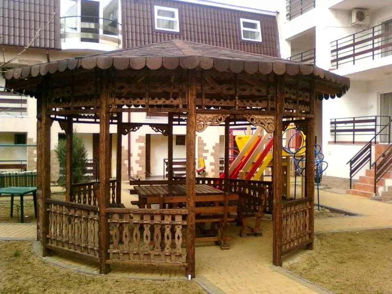 Мастера по дереву. Выполним красивые беседки,  терасы,  качели,  вольеры! 7