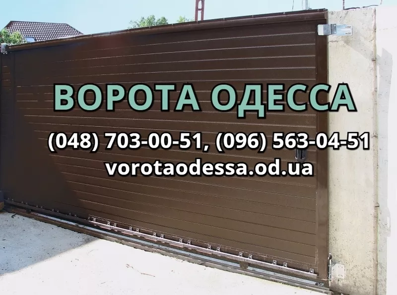 Ворота Одесса: откатные,  распашные,  секционные,  роллетные,  автоматика 3