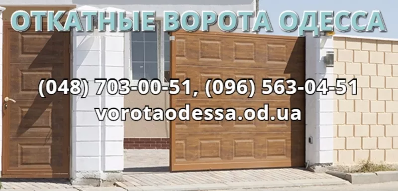 Ворота Одесса: откатные,  распашные,  секционные,  роллетные,  автоматика 6