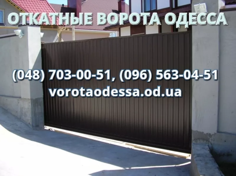 Ворота Одесса: откатные,  распашные,  секционные,  роллетные,  автоматика 13