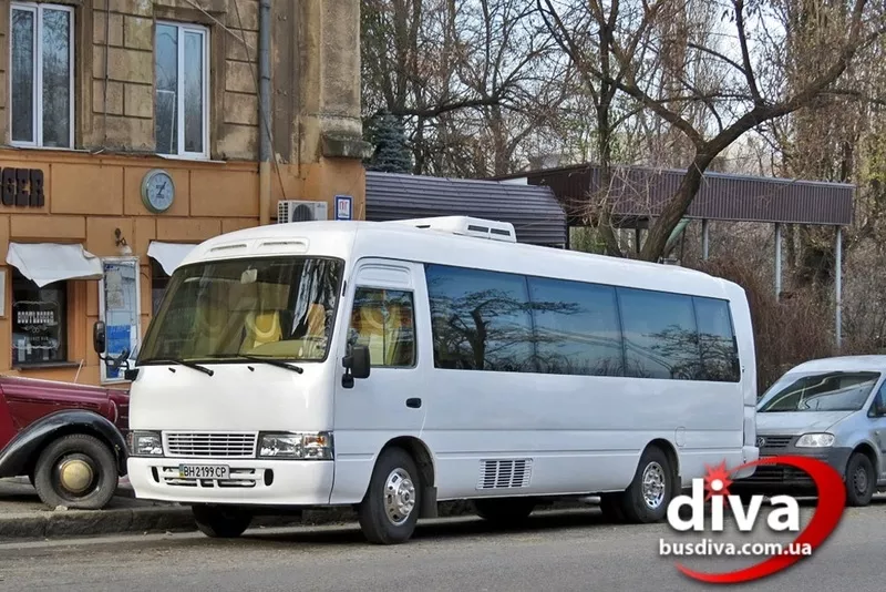 Заказ аренда автобусов Одесса,  пассажирские перевозки,  18 мест