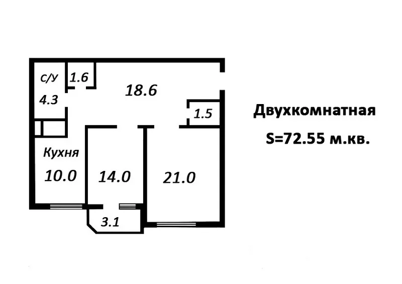 Шикарная квартира по самой низкой цене