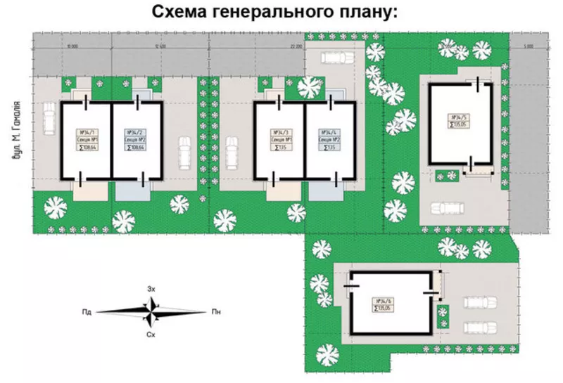 Новый дом - Дуплекс 107м2 в Буче от застройщика,  рассрочка 6