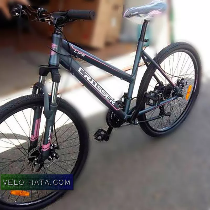 Crosser Life - горный алюминиевый велосипед | Комплектация Shimano 2