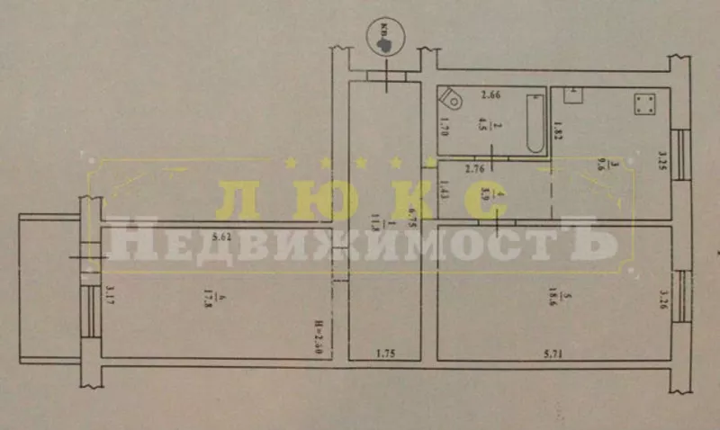 Продам двухкомнатную квартиру ул. Космонавтов 2