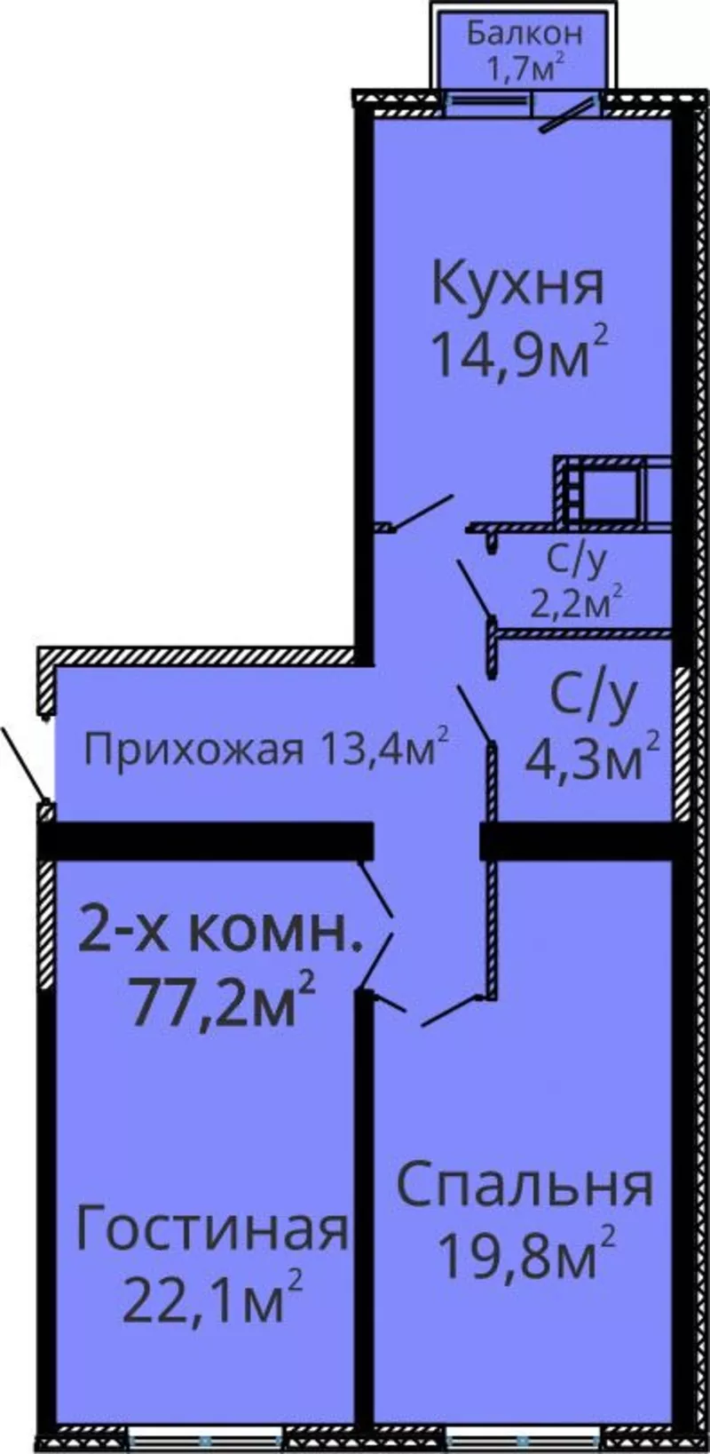 Продам двухкомнатную квартиру ЖК Альтаир 2 / Люстдорфская дор 2