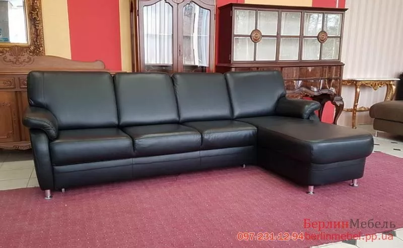 Раскладной кожаный диван из Германии