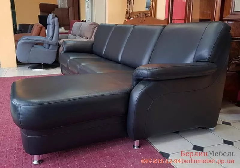 Раскладной кожаный диван из Германии 3
