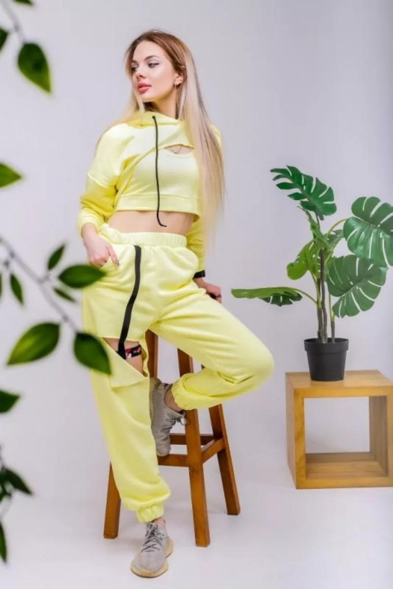 Продается лимонный костюм женский летний «LOOP» 4