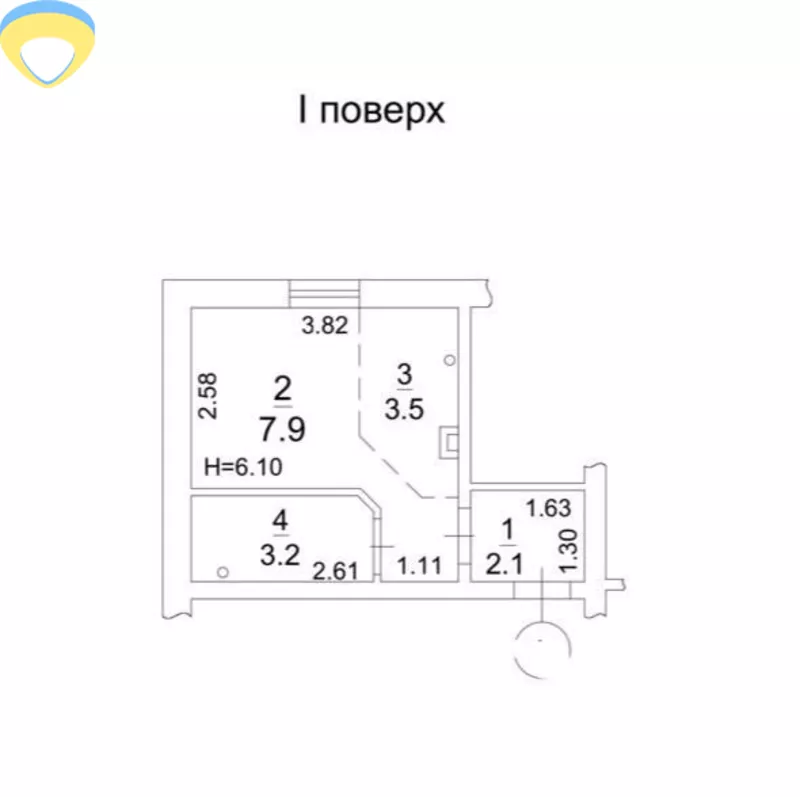 Продажа квартиры 1-комн.,  17.2 кв. м.,  Кордонный пер,  Фонтан,  Приморск 2