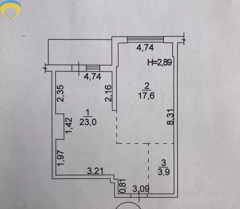 Продажа квартиры 2-комн.,  46 кв. м.,  Фонтанская дорога,  Фонтан,  Приморский,  Одесса 2