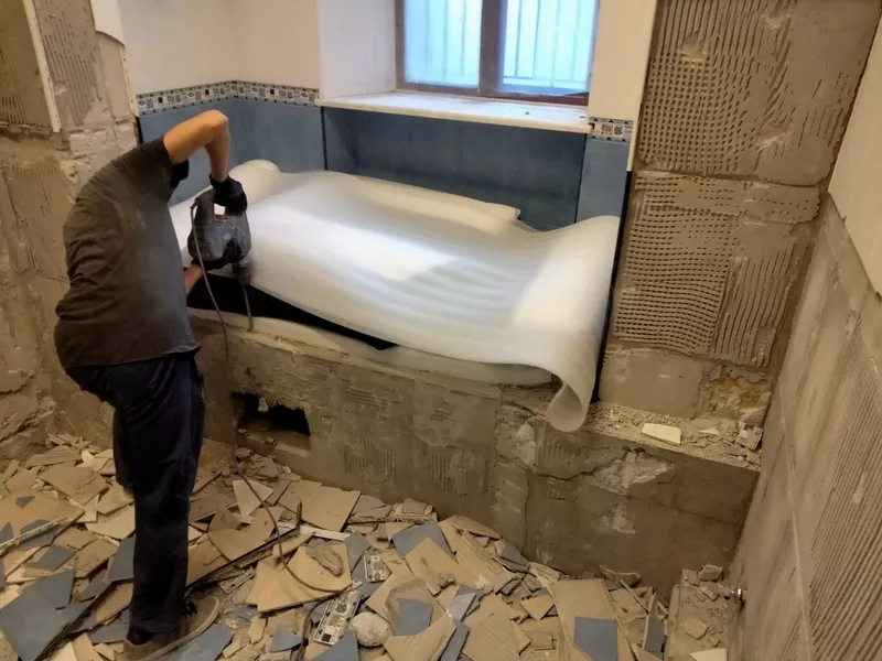 Демонтаж, земляные, спил, уборка, вывоз мусора, подъем материала, высотные работы, ремонт под ключ и услуги печника 4
