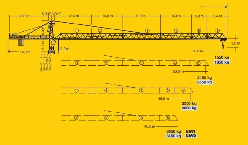Аренда/продаж кран баштовий КБ Liebherr 112 EC -Н 3