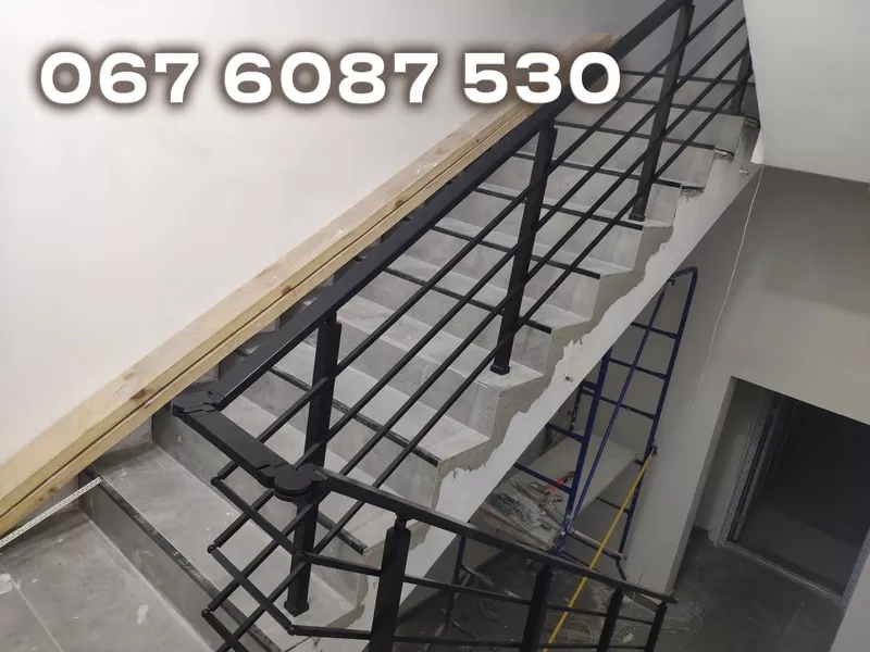 Лестничные перила и ограждения из анодированного алюминия,  стекла и не 9