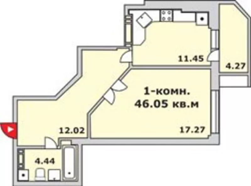 1-2-3-комнатные квартиры в ЖК Фаворит от компании-застройщика.  5