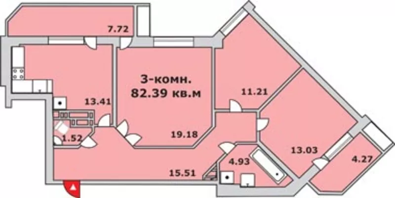 1-2-3-комнатные квартиры в ЖК Фаворит от компании-застройщика.  8